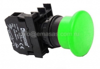 B Series Plastic 1NO Spring 40 mm Mushroom Green 22 mm Control Unit