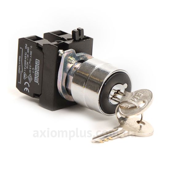 CM Series Metal 2NO (II-0-I) 60° Key Operated Stay Put Key Removal at all positions 22 mm Control Unit