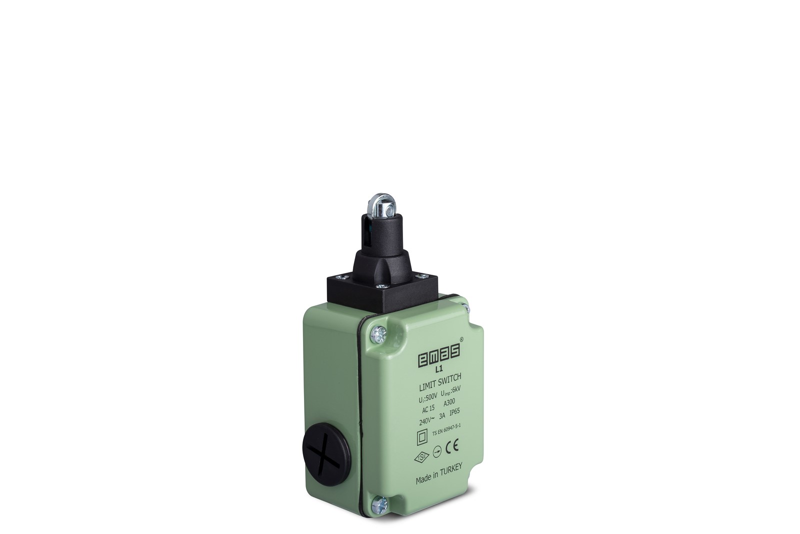L1 Metal Body 13 mm Metal Roller Plunger Snap Action 1NO+1NC Limit Switch