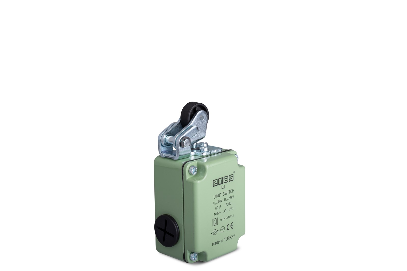 L1 Metal Body 22 mm Plastic Roller Lever Slow Action 1NO+1NC Limit Switch