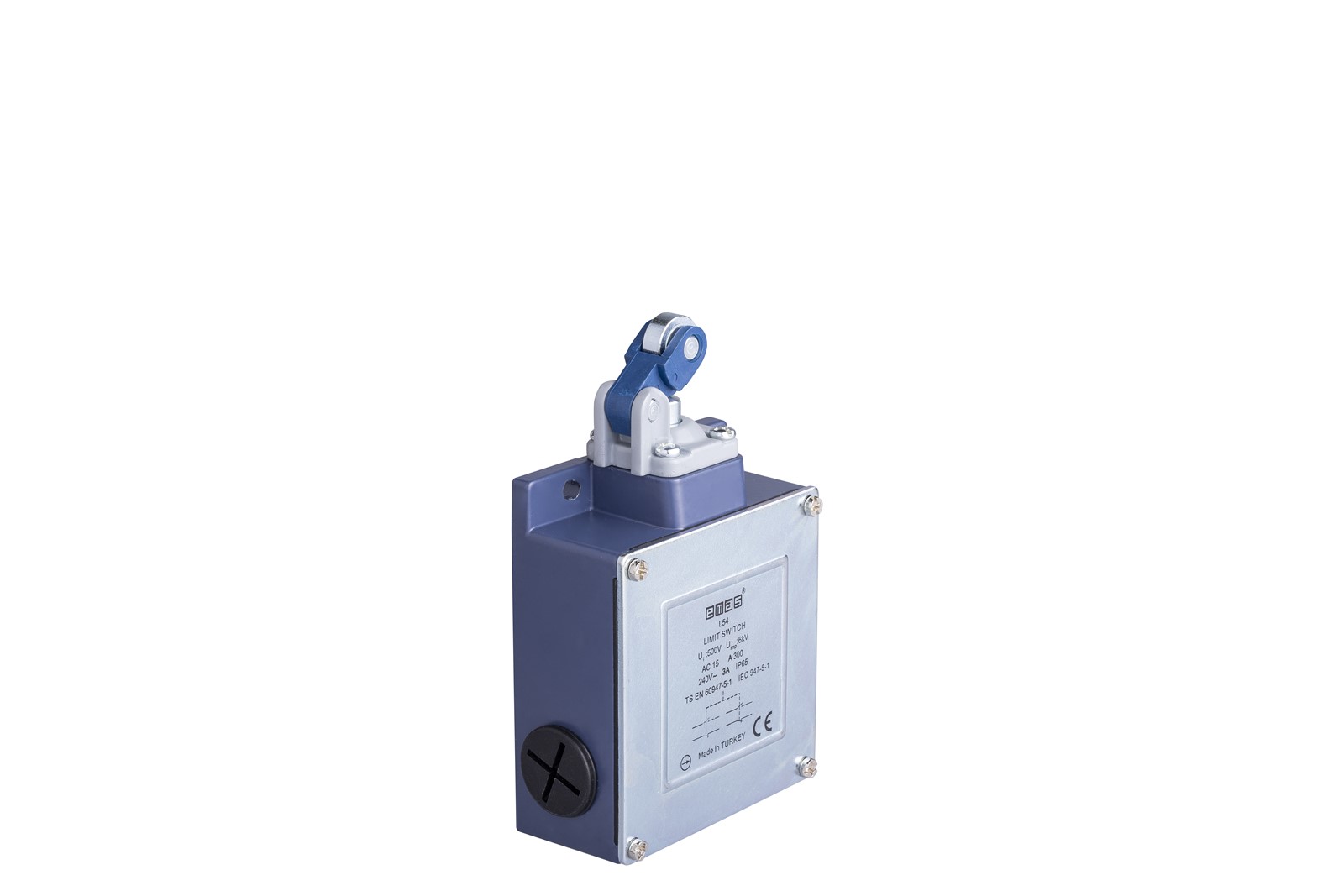 L54 Metal Body 14 mm Metal Roller Lever Snap Action 2NO+2NC Limit Switch