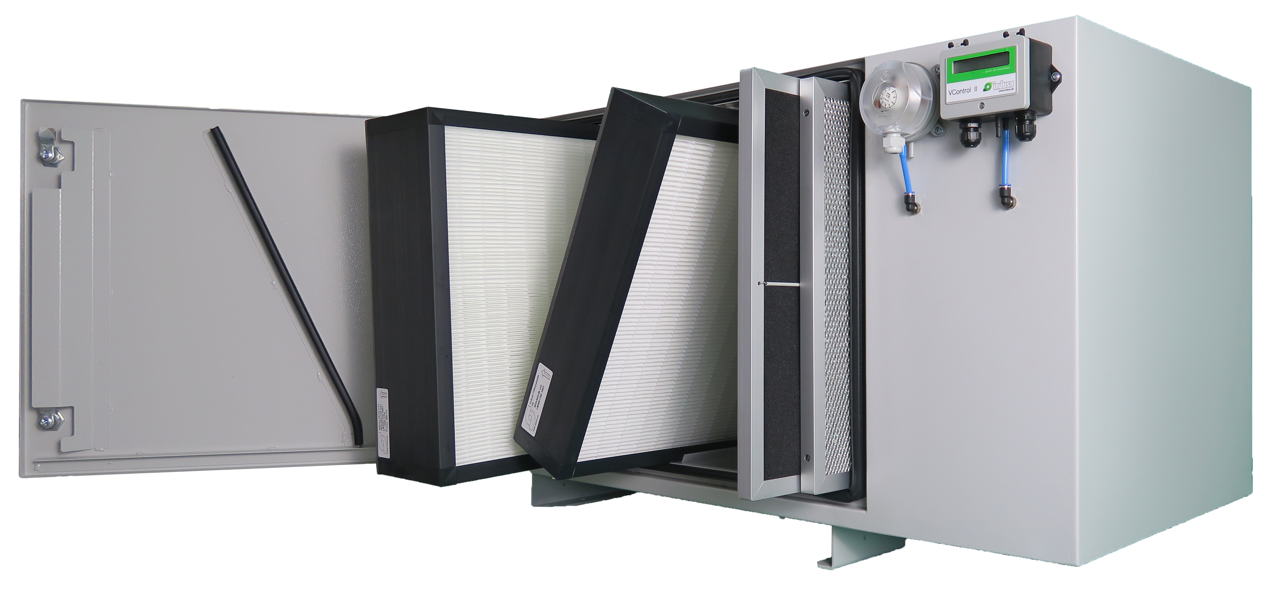 ML 1302 NAS EC Filtru de aer constructie indirecta ceata/fum/vapori/particule ulei 1500 m³/h 500W 6,8 m²