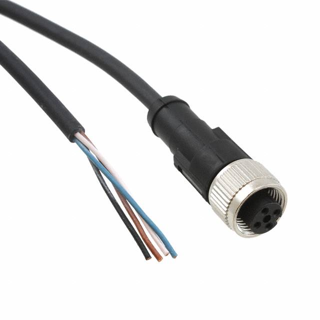 CABLU CU MUFA DREAPTA M12 LUNGIME 5m INEL PRINDERE Ø14mm Dext.5,3mm