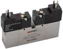 VALVA 5/3 CAI MONOSTABILA CU INTOARCERE PRIN RESORT BOBINA 24V 50/60Hz VDMA ISO 15407-1