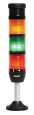 IK Series Four Level 24V AC/DC With Buzzer Flasher 100mm Tube Plastic Base LED Tower 50mm
