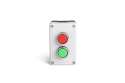 PY Series Plastic 2 Holes B200DK + B100DY Grey-Black Control Box