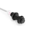 SENZOR CAPACITIV, CILINDRIC, PLASTIC, ECRANAT CORP FILETAT M12 MM DISTANTA: 4 MM PNP, NC=NORMAL INCHIS 3-fire CU PROTECTIE SCURT CIRCUIT, Cablu: 2M