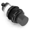 SENZOR CAPACITIV, CILINDRIC, PLASTIC, NEECRANAT CORP FILETAT M30 MM DISTANTA: 30 MM AC, NC=NORMAL INCHIS Conector AC Micro FARA PROTECTIE SCURT CIRCUIT, Conector 3 pini