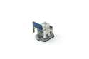Metal 4 Poles Machine Type Socket 10A Bottom Entry 1 Metal Handle Multipole