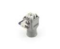 Metal 5 Poles Extension Type Socket 10A Top Entry 1 Metal Handle Multipole