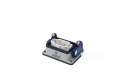 Metal 6 Poles Machine Type Plug 16A Bottom Entry 2 Handle Multipole