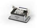 Metal 6 Poles Machine Type Socket 16A Bottom Entry 1 Metal Handle Multipole