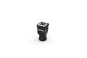 Plastic 5 Poles Extension Type Plug 10A Top Entry Black Multipole